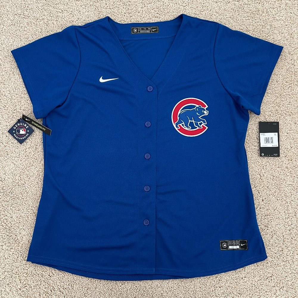 Nike Chicago Cubs Royal Authentic Jersey Women's Size XXL